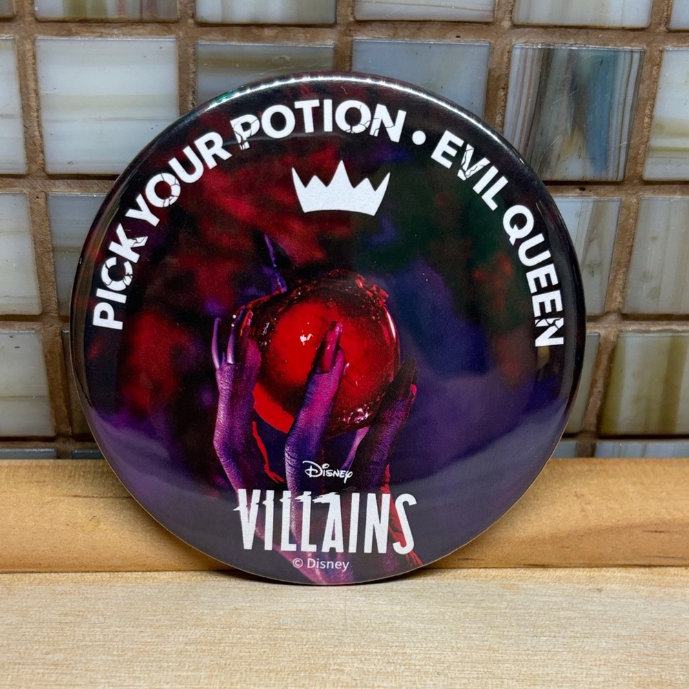 Disney Villains Evil Queen Button
